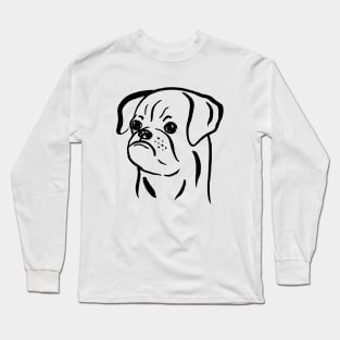 Petit Brabancon (Black and White) Long Sleeve T-Shirt